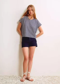 Brownie Spain Camiseta Rayas Apertura-Mujer Camisetas