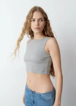 Brownie Spain Camiseta Sin Manga Gris-Mujer Camisetas