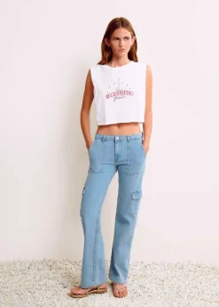 Brownie Spain Camiseta Sin Manga Guitarra-Mujer Camisetas