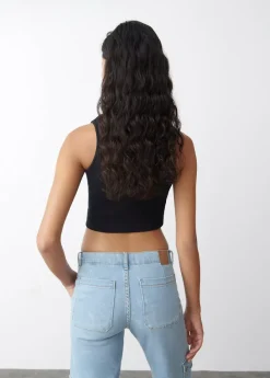 Brownie Spain Camiseta Sin Manga Negra-Mujer Camisetas