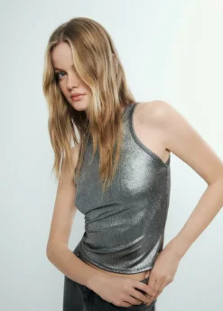 Brownie Spain Camiseta Tirantes Rib Foil-Mujer Camisetas