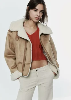 Brownie Spain Cazadora Doblefaz Efecto Piel-Mujer Abrigos Y Chaquetas