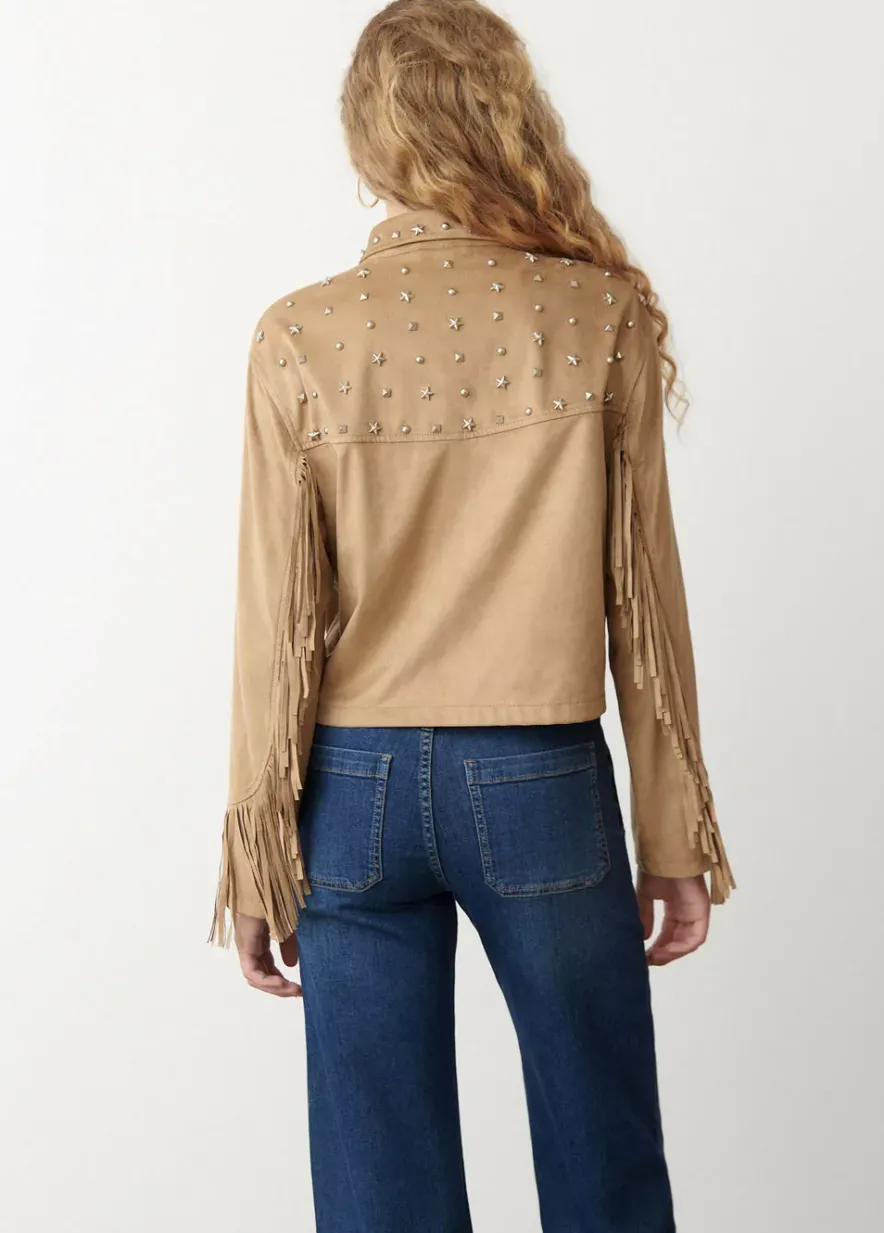 Brownie Spain Cazadora Flecos Y Tachas-Mujer Abrigos Y Chaquetas