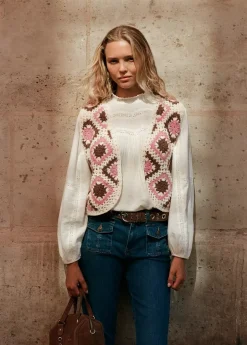 Brownie Spain Chaleco Crochet-Mujer Jerséis