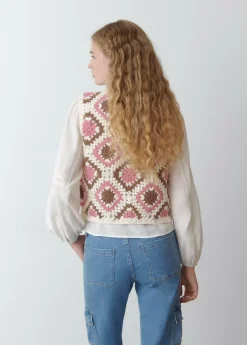 Brownie Spain Chaleco Crochet-Mujer Jerséis