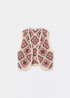 Brownie Spain Chaleco Crochet-Mujer Jerséis