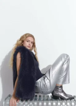 Brownie Spain Chaleco Efecto Pelo-Mujer Abrigos Y Chaquetas