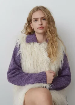 Brownie Spain Chaleco Efecto Pelo Largo-Mujer Abrigos Y Chaquetas