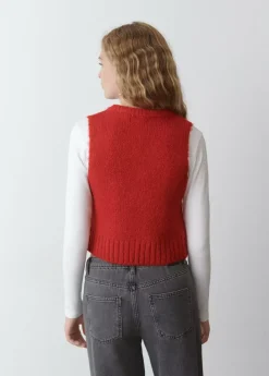 Brownie Spain Chaleco Pico Punto-Mujer Jerséis