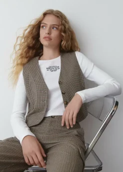 Brownie Spain Chaleco Sastre Cuadros-Mujer Tops