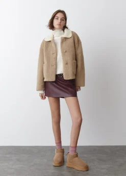 Brownie Spain Chaqueta Borreguito Cuello Contraste-Mujer Abrigos Y Chaquetas