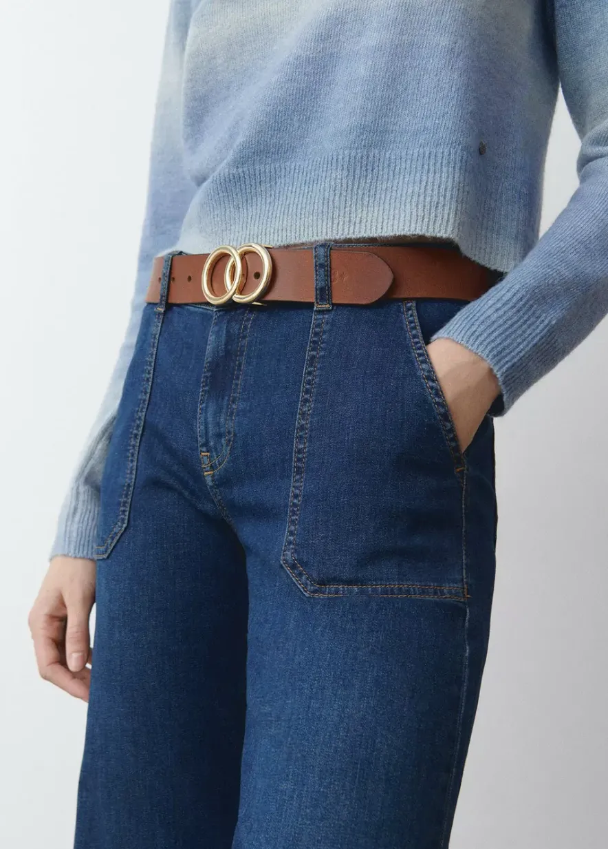 Brownie Spain Cinturon Piel Hebilla Doble Piel-Mujer Otros Accesorios