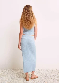 Brownie Spain Falda Calada Punto Hilo Metalizado-Mujer Faldas