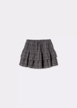 Brownie Spain Falda Cuadros Con Lino-Mujer Faldas