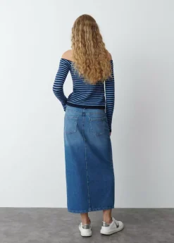 Brownie Spain Falda Larga Twill-Mujer Faldas