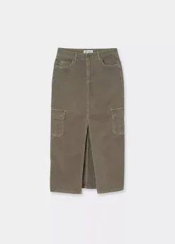 Brownie Spain Falda Larga Twill-Mujer Faldas