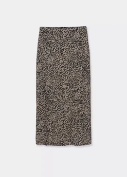 Brownie Spain Falda Midi Mancha Animal-Mujer Faldas