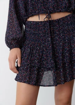 Brownie Spain Falda Mini Jaretas Estampado-Mujer Faldas