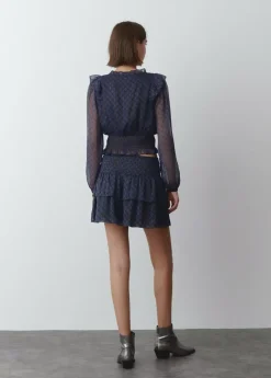 Brownie Spain Falda Volantes Cintura Smock-Mujer Faldas