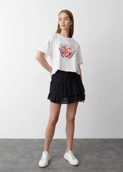 Brownie Spain Falda Volantes Textura-Mujer Faldas