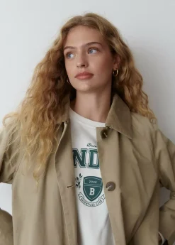 Brownie Spain Gabardina Larga Cuello Pana-Mujer Abrigos Y Chaquetas