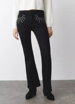 Brownie Spain Jeans Campana Tachas-Mujer Jeans