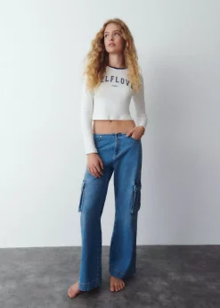 Brownie Spain Jeans Cargo Bajo Cintura-Mujer Jeans