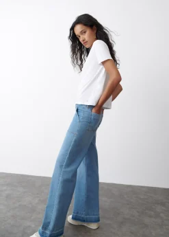 Brownie Spain Jeans Culotte Bajo Desdoblado-Mujer Jeans