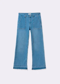 Brownie Spain Jeans Culotte Bajo Desdoblado-Mujer Jeans