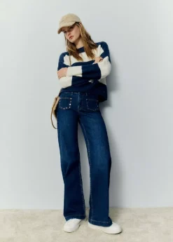 Brownie Spain Jeans Culotte Tachas-Mujer Jeans