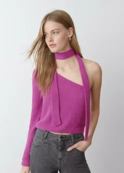 Brownie Spain Jersey Asimetrico Pelo Bufanda-Mujer Jerséis