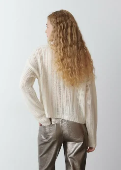 Brownie Spain Jersey Calado Cuello Redondo Crudo-Mujer Jerséis