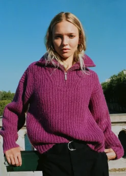 Brownie Spain Jersey Cremallera Cuello-Mujer Jerséis