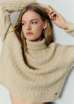 Brownie Spain Jersey Cuello Alto Trenzas-Mujer Jerséis