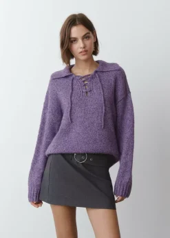 Brownie Spain Jersey Cuello Polo Cuerdas-Mujer Jerséis