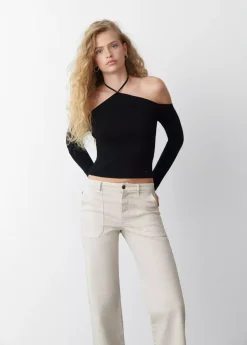 Brownie Spain Jersey Escote Halter Atado-Mujer Jerséis