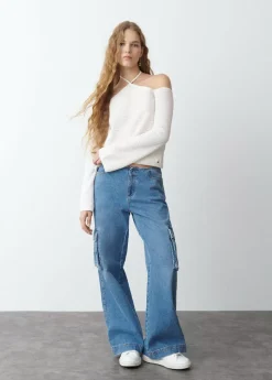 Brownie Spain Jersey Tiras Cuello Punto-Mujer Jerséis