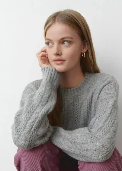 Brownie Spain Jersey Trenzas Cuello Redondo-Mujer Jerséis