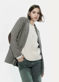 Brownie Spain Jersey Trenzas Cuello Redondo-Mujer Jerséis