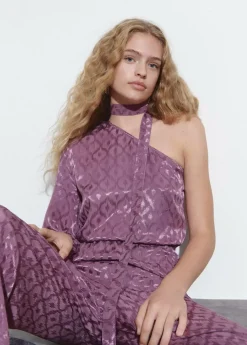 Brownie Spain Mono Asimetrico Jacquard-Mujer Vestidos