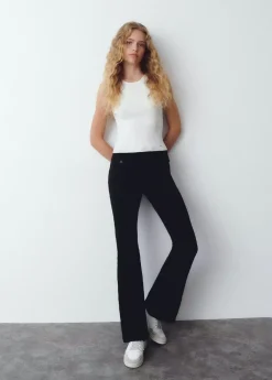 Brownie Spain Pantalon Campana Bolsillos Frontales-Mujer Pantalones