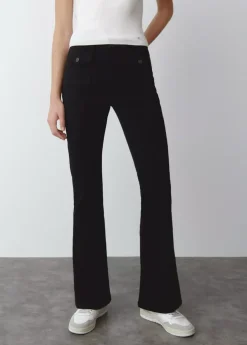 Brownie Spain Pantalon Campana Bolsillos Frontales-Mujer Pantalones