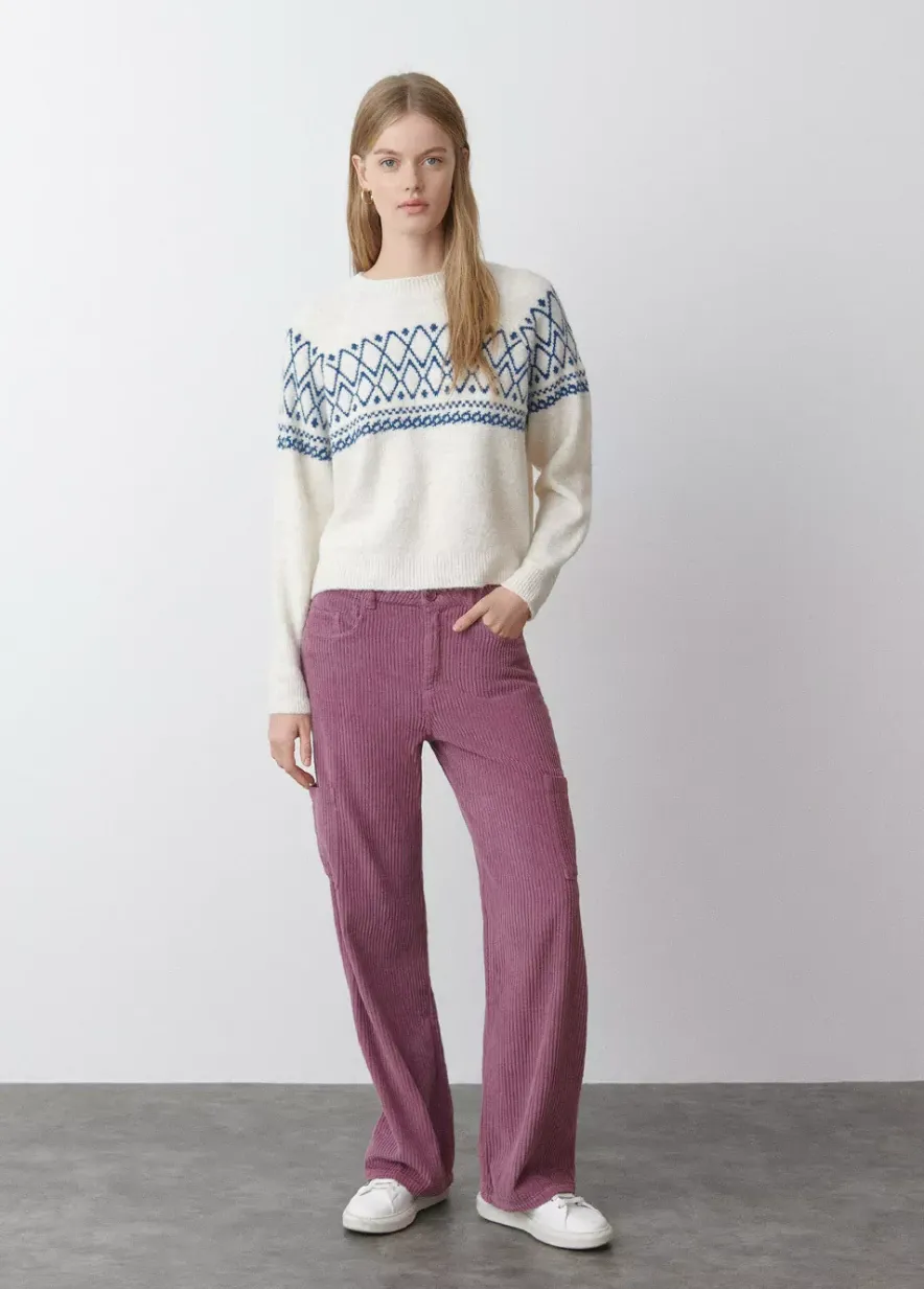 Brownie Spain Pantalon Pana Cinco Bolsillos-Mujer Pantalones