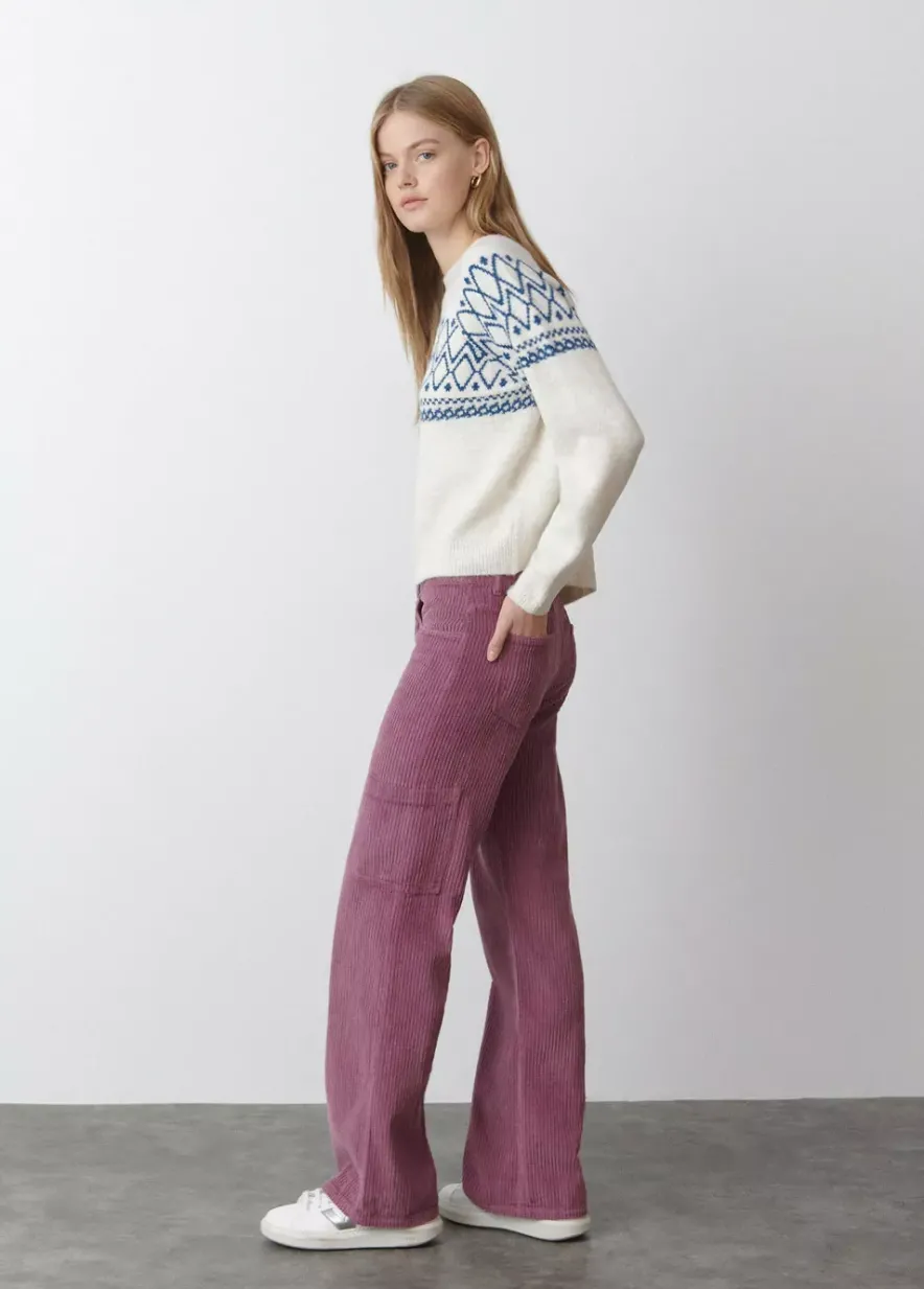 Brownie Spain Pantalon Pana Cinco Bolsillos-Mujer Pantalones