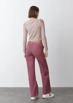 Brownie Spain Pantalon Pana Culotte Bolsillo Frontal-Mujer Pantalones
