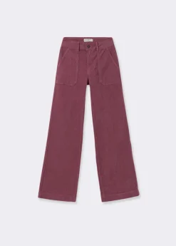 Brownie Spain Pantalon Pana Culotte Bolsillo Frontal-Mujer Pantalones