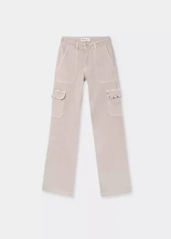 Brownie Spain Pantalon Recto Cargo Tachas-Mujer Pantalones