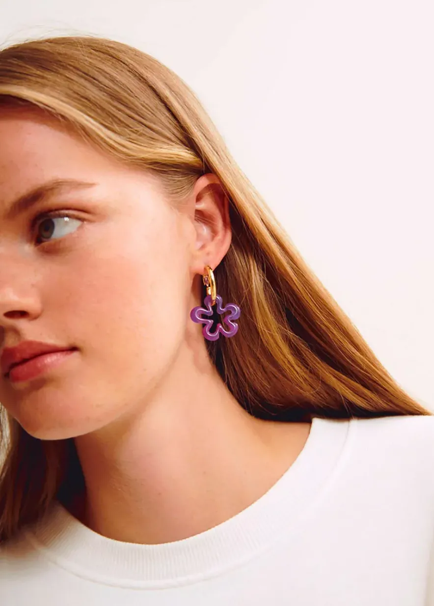 Brownie Spain Pendiente Flor Resina-Mujer Otros Accesorios