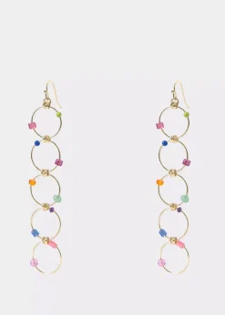 Brownie Spain Pendientes Largo Cinco Aros Piedras-Mujer Otros Accesorios