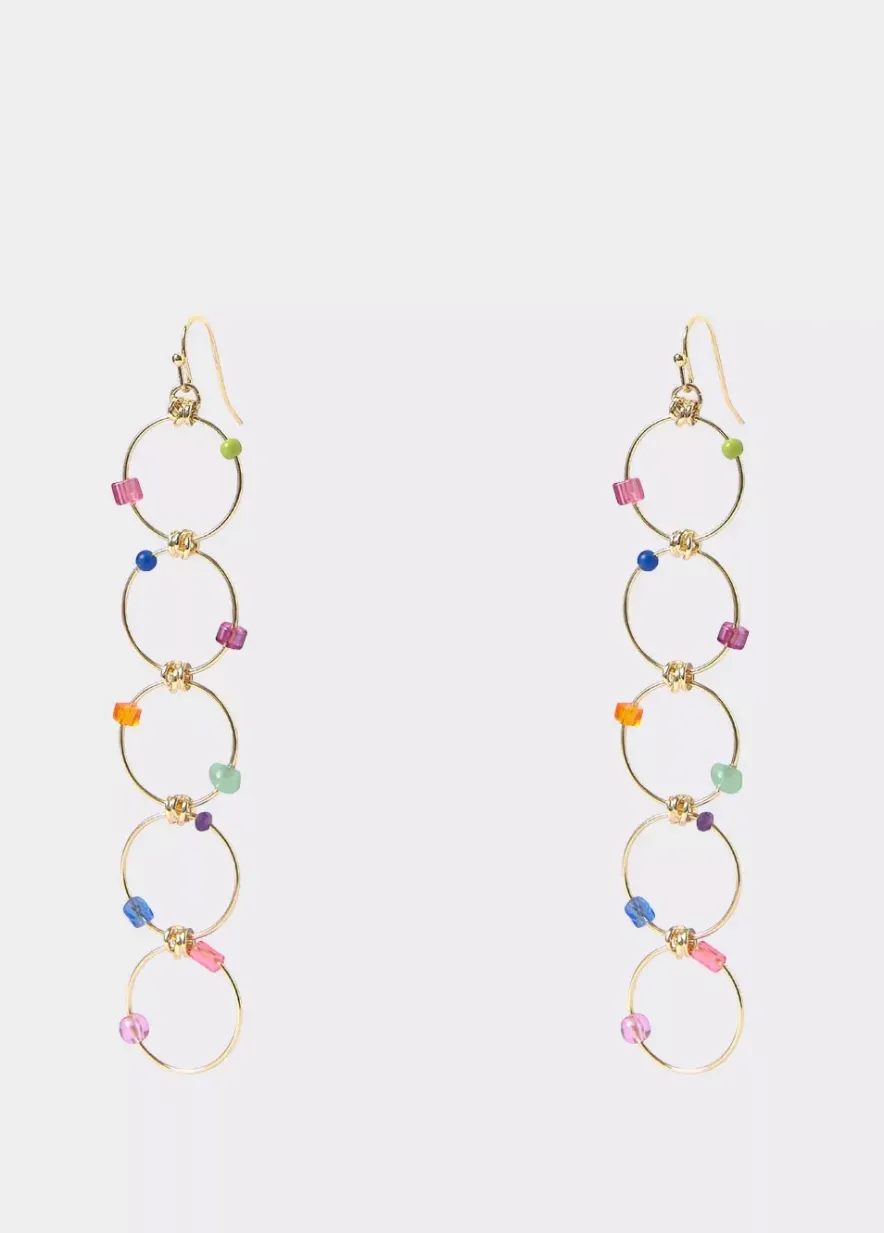 Brownie Spain Pendientes Largo Cinco Aros Piedras-Mujer Otros Accesorios